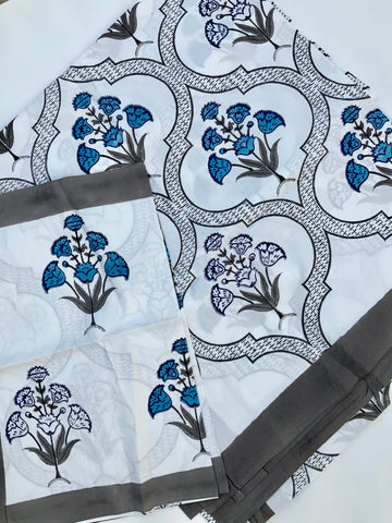 Cloudy Botanicals Bed Sheet