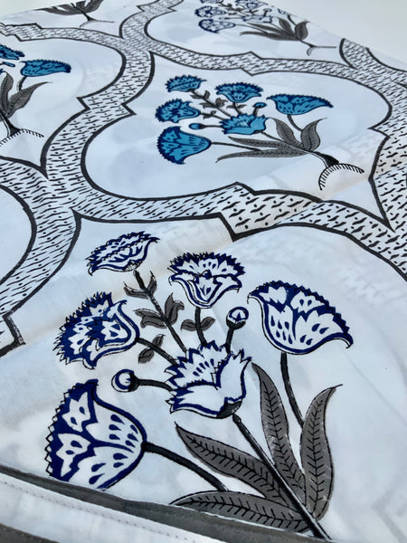 Cloudy Botanicals Bed Sheet