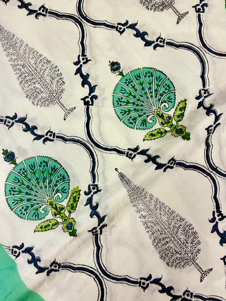 Dancing Peacocks Bed Sheet