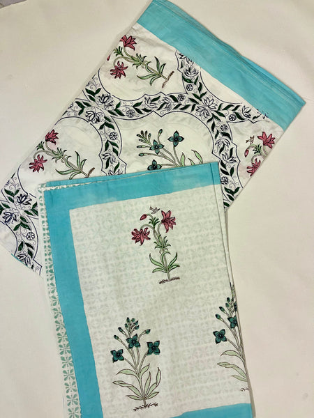 Mughal Lilies Bed Sheet