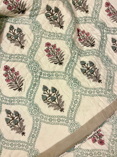 Moroccan Jaal Reversible Quilt