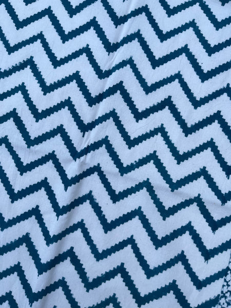 Blue Chevron Table Runner