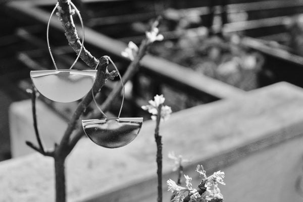 Folded Circle Earrings