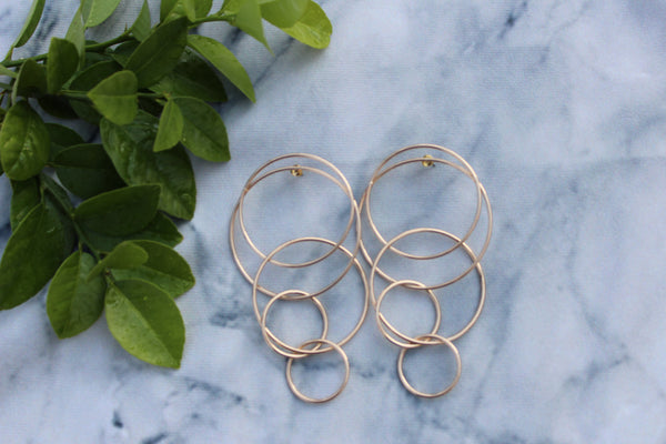 Gold Multi Hoops