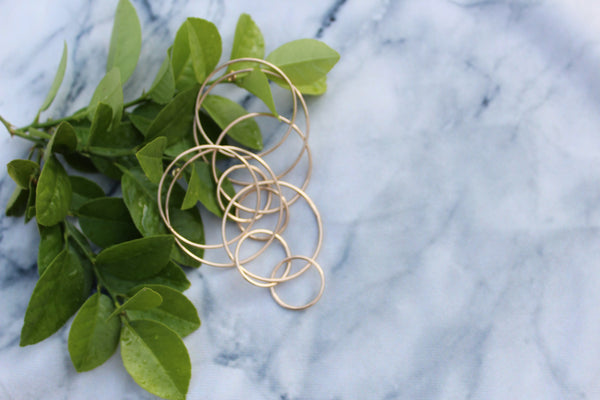 Gold Multi Hoops