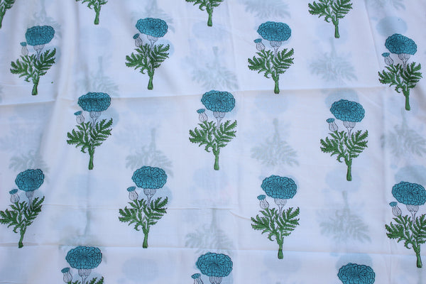 Cerulean Marigold Fabric