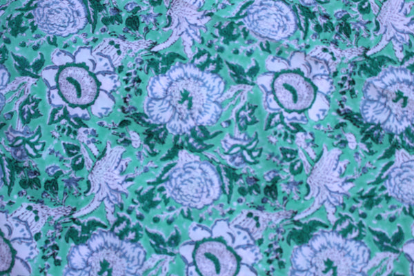 Seafoam Mountain Blooms Fabric