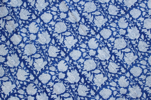 Azure Garden Fabric