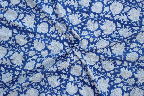 Azure Garden Fabric