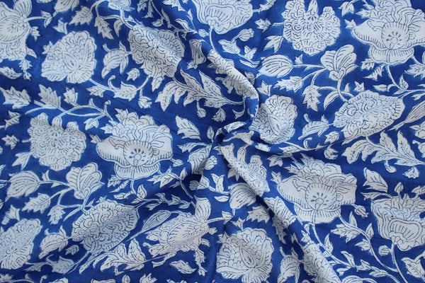 Azure Garden Fabric