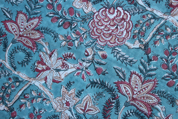 Spa Blue Botanicals Fabric