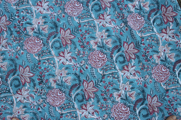 Spa Blue Botanicals Fabric