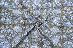 Mehendi Lotus Fabric