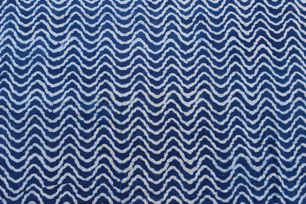 Indigo Mihrab Fabric