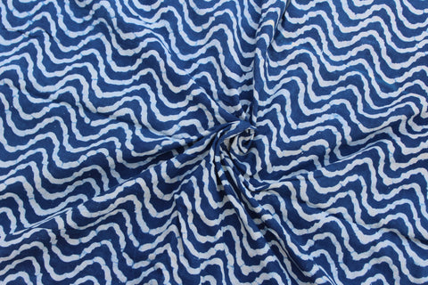 Indigo Mihrab Fabric