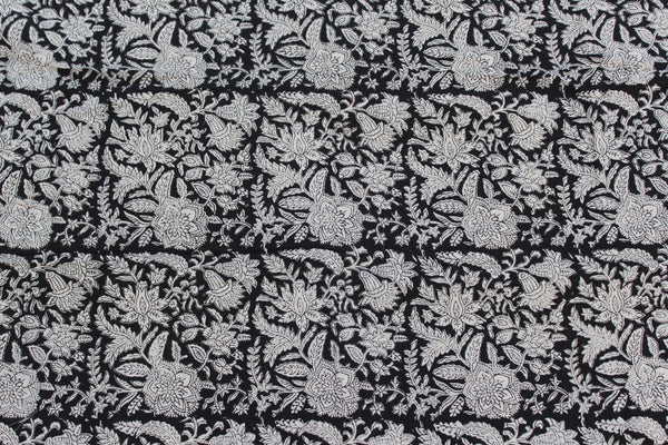 Inky Daffodils Fabric