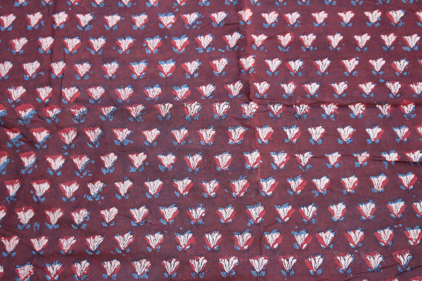 Burgundy Lilies Fabric