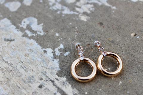 Bejewelled Baby Hoops