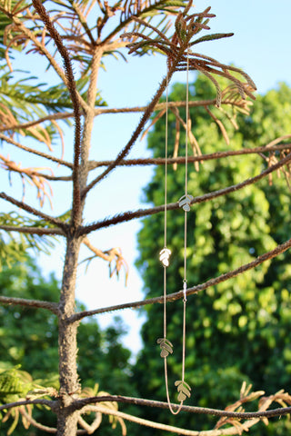 Grape Leaf Long Necklace