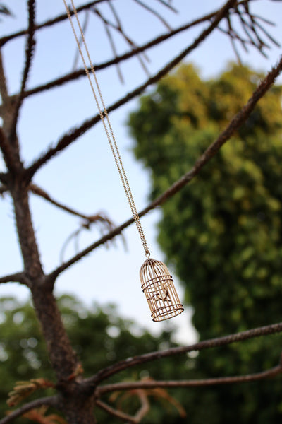 Bird Cage Necklace