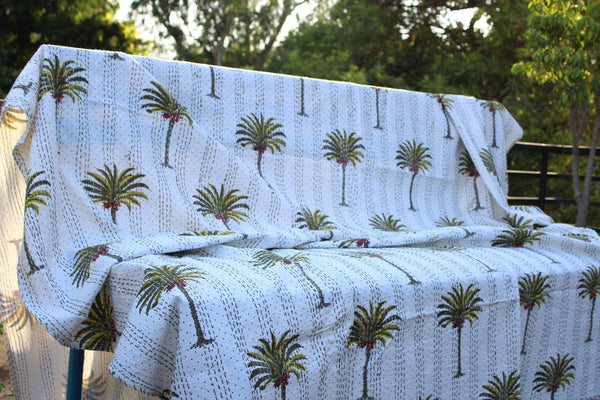 Palm Trees Kantha