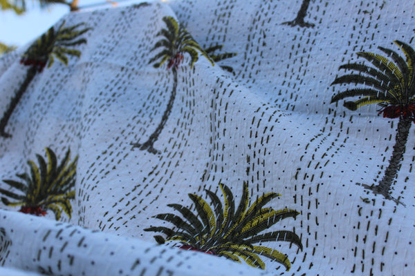 Palm Trees Kantha