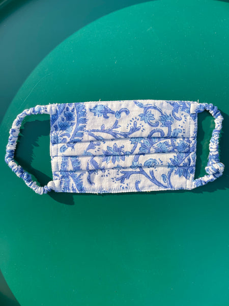 Blue Porcelain Face Mask