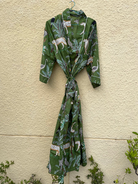 Army Green Amazon Safari Robe